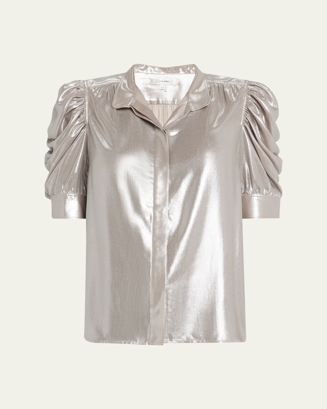Gillian Metallic Lurex Top
